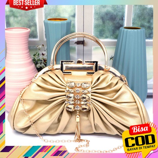 Tas Pesta Wanita 2023  Kondangan Mewah Terbaru Handbag Ibu Mini Pouch Makeup Clucht Remaja Kecil Kor