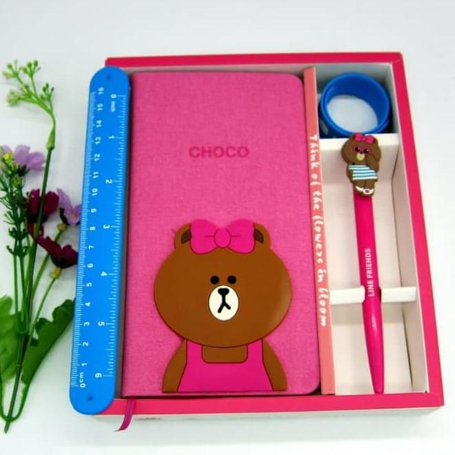 

Baru Notebook Gift Set Kado Hadiah Kelulusan Natal Ulang Tahun Motif Karakter Animal Lucu F23P
