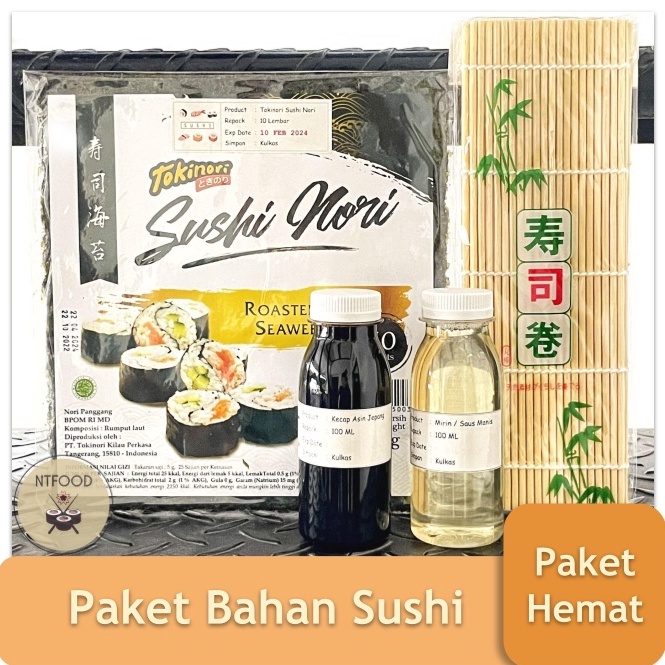 

Pesan sekarang Paket Sushi Nori Tokinori Rumput Laut Kering Halal