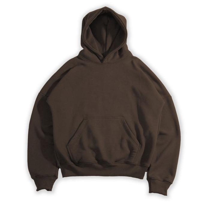 Oversized Boxy Hoodie Brown