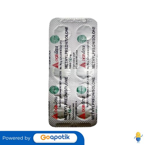 Methylprednisolone 16 Mg Ogb Dexa Medica Strip 10 Tablet
