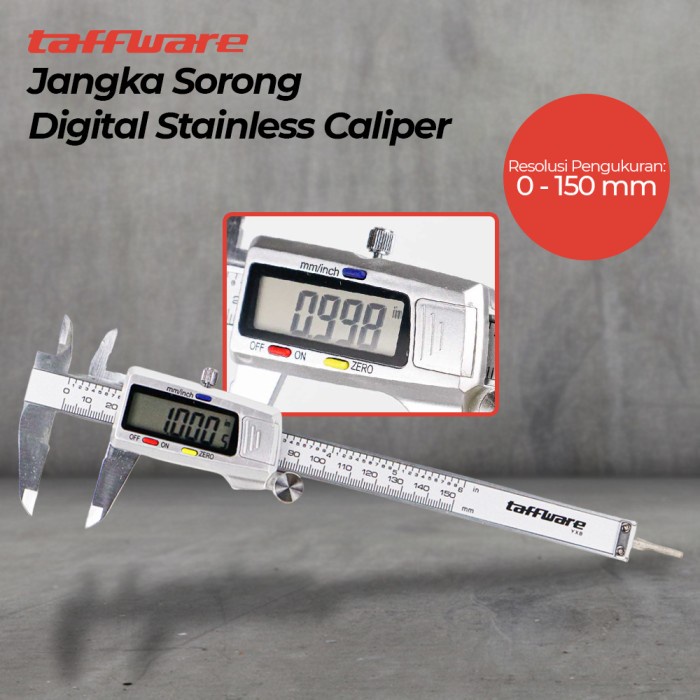 Bestseller Jangka Sorong Digital Besi Taffware Sigmat Digital Stainless Steel
