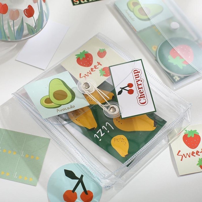 

Bestseller Transparan Pouch Aesthetic Tempat Pensil Stationery Organizer