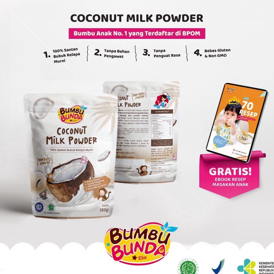 

Harga Murah✽ ZKID8 Bumbu Bunda by Elia Organic Coconut Milk Powder Santan Bubuk Organik 100% Kelapa Murni Non Pengawet Gluten Free Sumber Serat K76 ➮Harga Murah