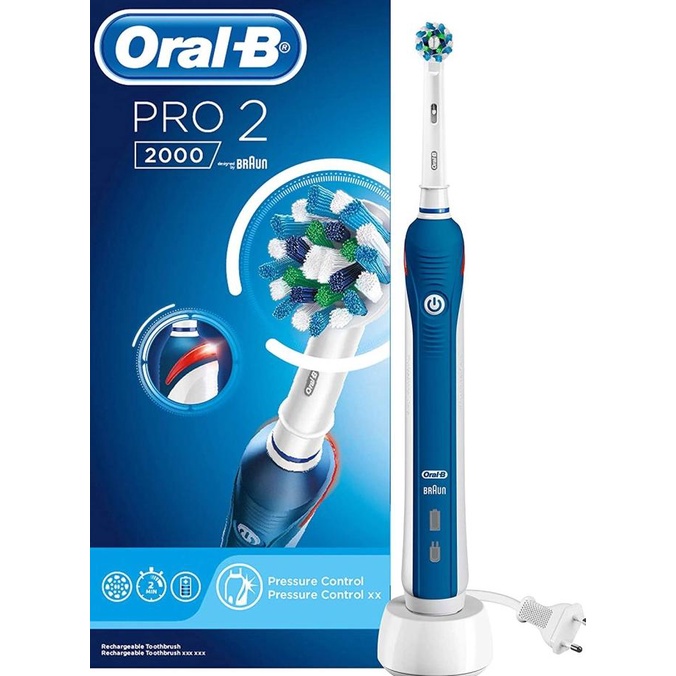 BRAUN ORAL B PRO 2 2000 SIKAT GIGI ELEKTRIK
