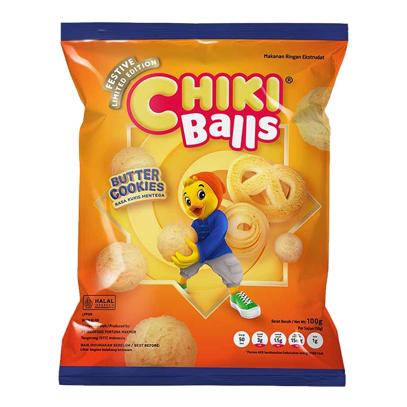 

CHIKI Balls Makanan Ringan Butter Cookies 100 g