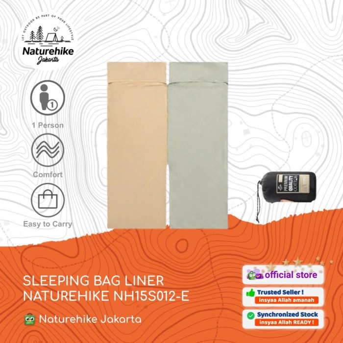 Terlaris Sleeping Bag Liner / Selimut / Sprei Camping Naturehike Nh15S012-E