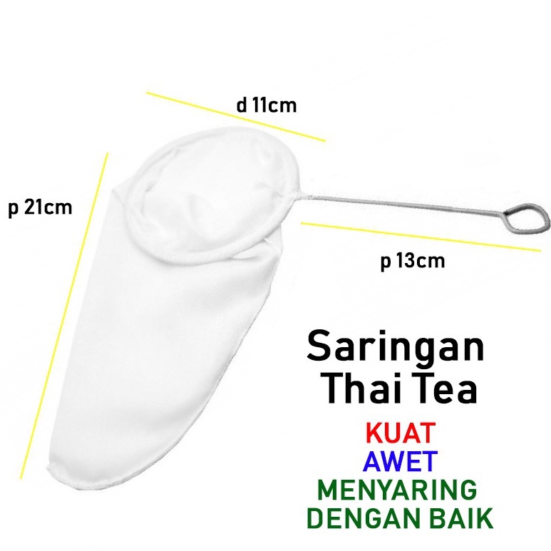 Keren asli✹ Saringan Thai Tea / Teh Tarik / Filter Saringan Kopi / Thai Tea Strainer T7G