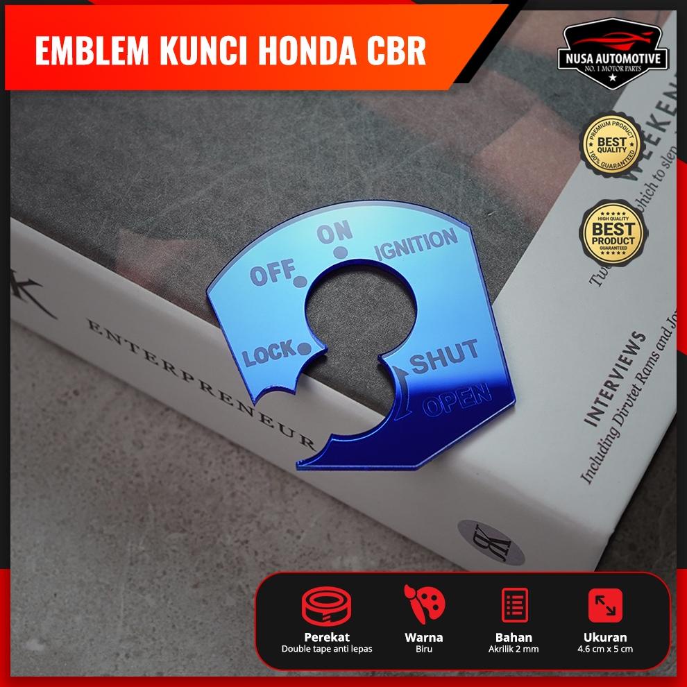 Aksesoris Emblem Cover Kunci Kontak Honda Cbr 150 Cb150R 2012 2013 K15Go Sier Murah & Berkualitas Mo