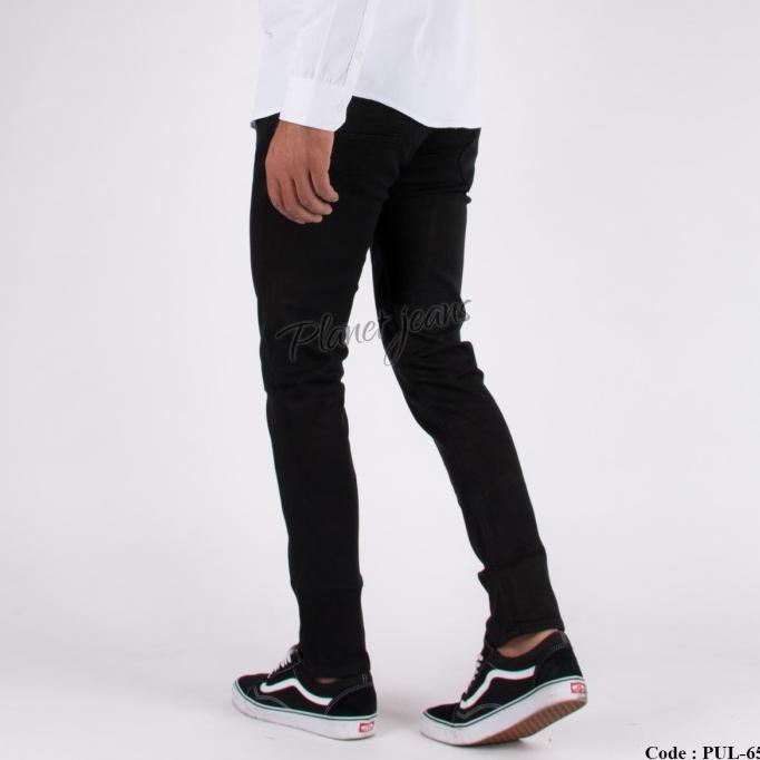 New Celana Jeans Panjang Pria Skinny / Pensil Cowok Bahan Stretch / Karet Original