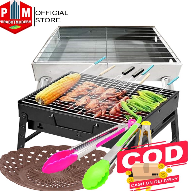 ➪EcB COMBO ALAT PANGGANGAN PORTABLE CAPITAN  PIRING / panggangan bakaran sate bbq steak yakiniku jag