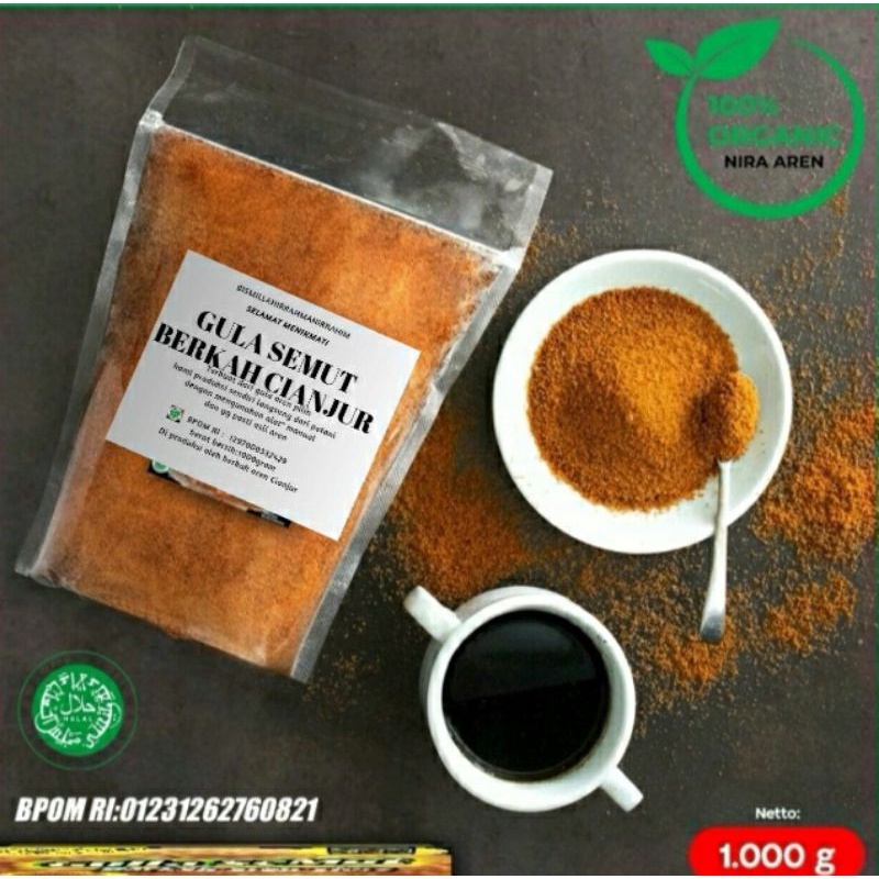 

Gula aren Semut bubuk palm sugar organik murni