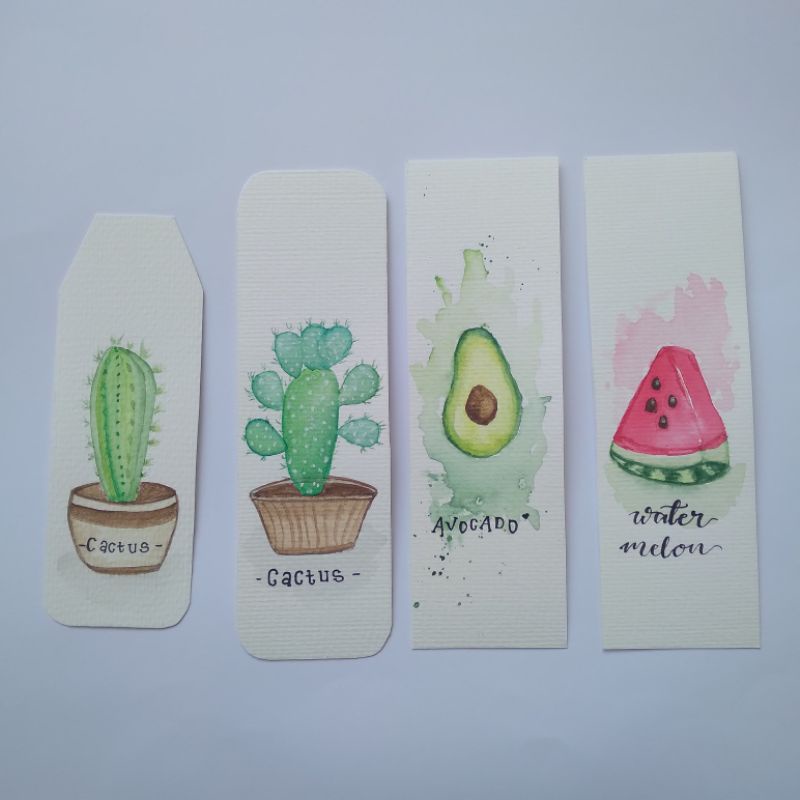 

Lukisan Tangan Pembatas Buku [Art Water Colour Bookmarks]