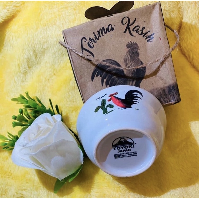 Souvenir mangkok ayam jago kecil