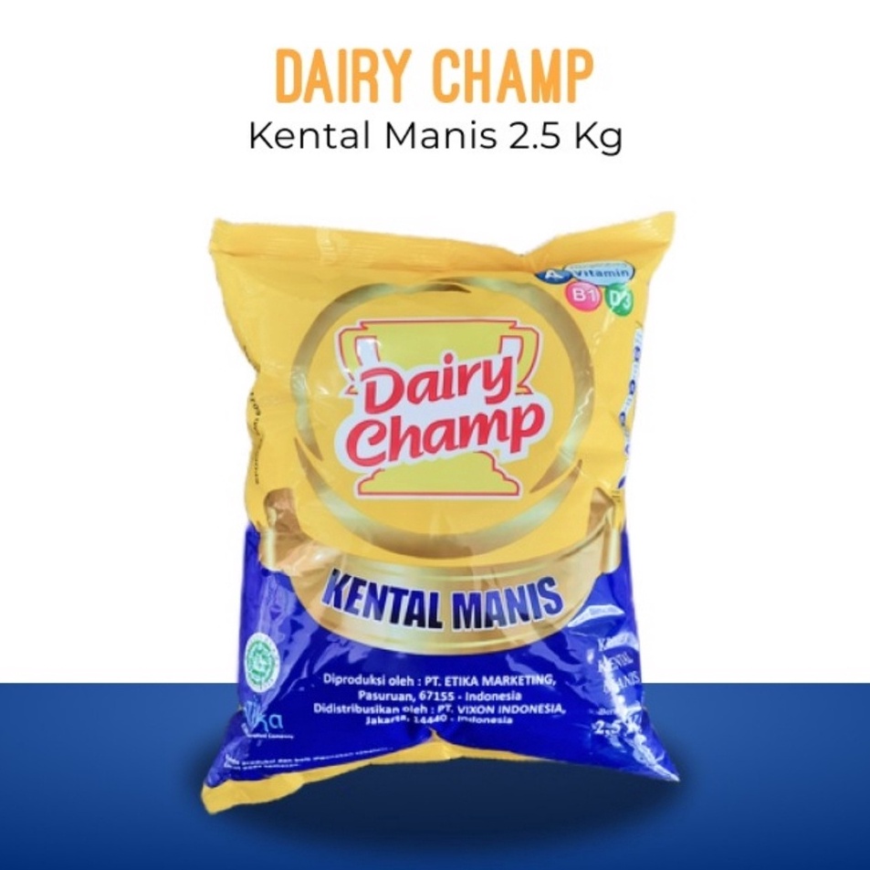 

id1s6Rg Susu Krimer Kental Manis SKM Dairy Champ bantal 2,5 kg