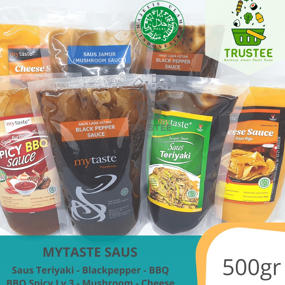 

Code6c6Bq MyTaste Saus Marinasi BBQ Blackpepper Barbeque Teriyaki Jamur Keju Sauce Halal My Taste 500gr