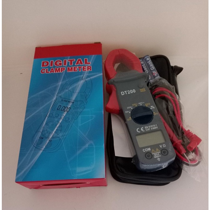 MUST HAVE DIGITAL CLAMP METER TANG AMPER TANG AMPERE DT-200 TERBARU