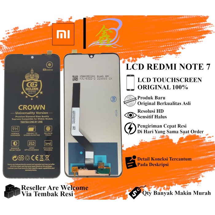 LCD XIAOMI REDMI NOTE 7 - REDMI NOTE 7 PRO TOUCHSCREEN