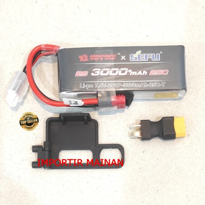 Terlaris Baterai Lipo 2S 3S Mjx 16207 16209 16210 7.4V 3000Mah 11.1V 2000Mah