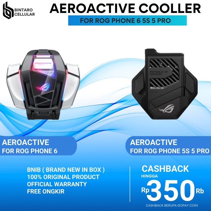 TERBARU ROG AEROACTIVE COOLER 5 For Asus Rog Phone 5 Cooling AERO ACTIVE V