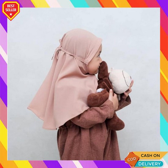 Jilbab Anak Sekolah Putih Kerudung Cewek Viral Hijab Perempuan Sd Tk P Jilbab Bergo Anak Non Pet - K