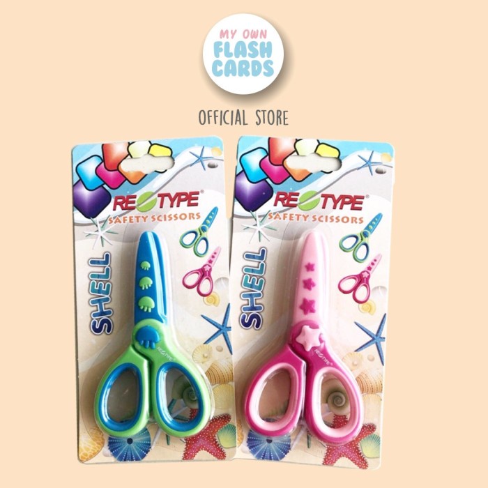 

Bestseller Retype Safety Scissors Gunting Plastik Anak Aman Prakarya Safe