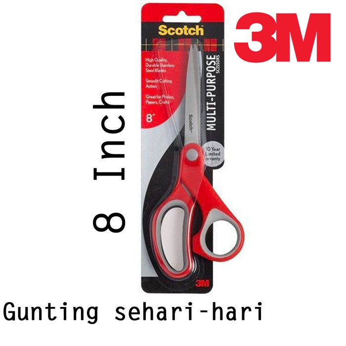 

Bestseller 3M 1428 Scotch Gunting Besar Pemotong Kertas Scissor 8 Inch
