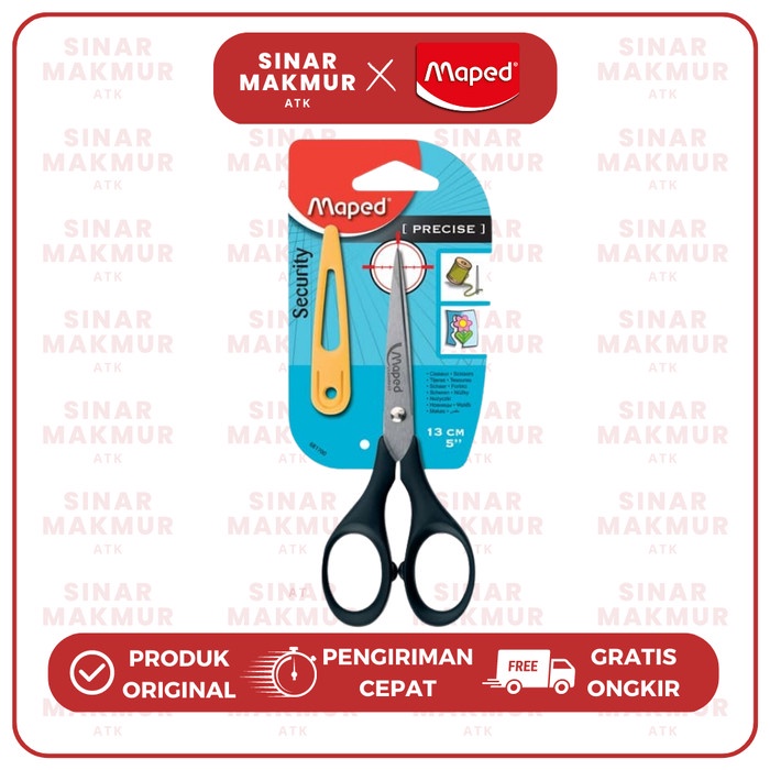 

Bestseller Maped Gunting/Scissors Precise Cut Dengan Tutup 13Cm (Pcs)