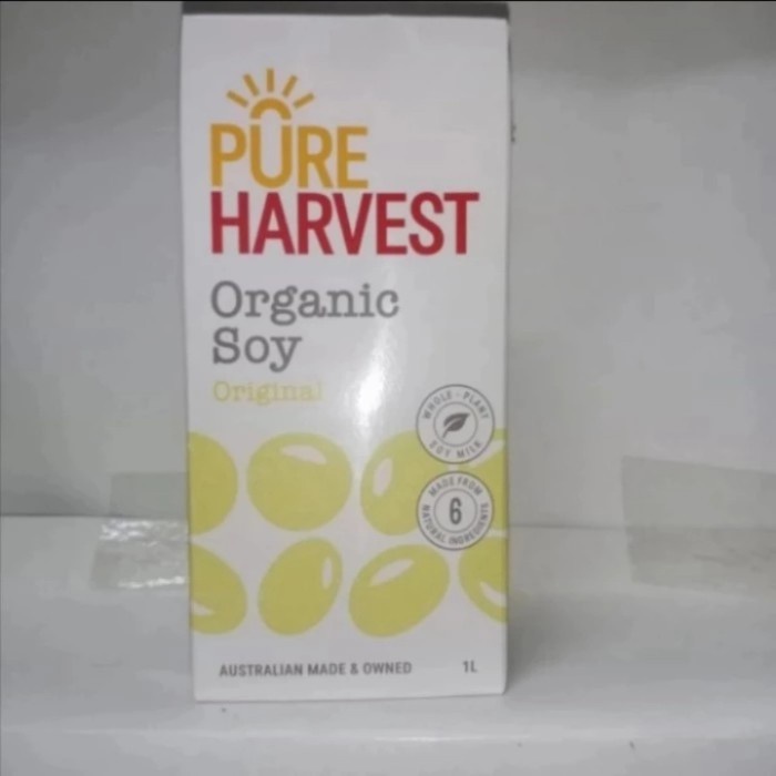 

Pure Harvest Organic Soy Lk 1L Susu Kedelai Australia Sehat