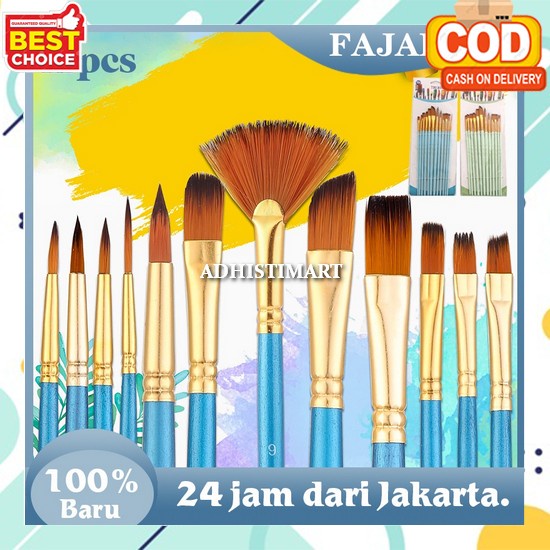 

Alat Painting Set Watercolour Bulu Premium Cat Akrilik Cat Air Cat Minyak Set Kuas Lukis Lengkap Art Brush Lukis 1 Paket Kuas Menggambar Kanvas Kuas Melukis 1 Set Lengkap Kuas Lukis 1 Set Besar Kecil Murah Dewasa Anak 12 Pcs Kuas Set Lukis Nylon Hair B