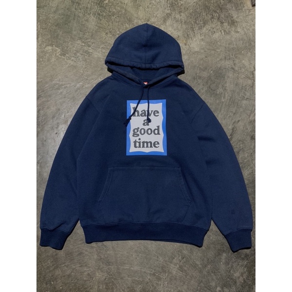 HOODIE HAVE A GOOD TIME BLUE FRAME NAVY