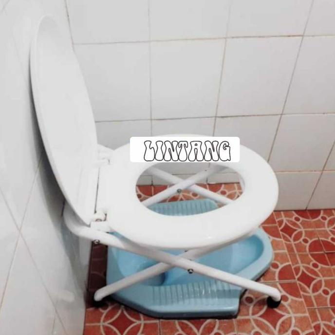 TERLARIS  Closet closed duduk Kursi Toilet Kloset WC Duduk Portable