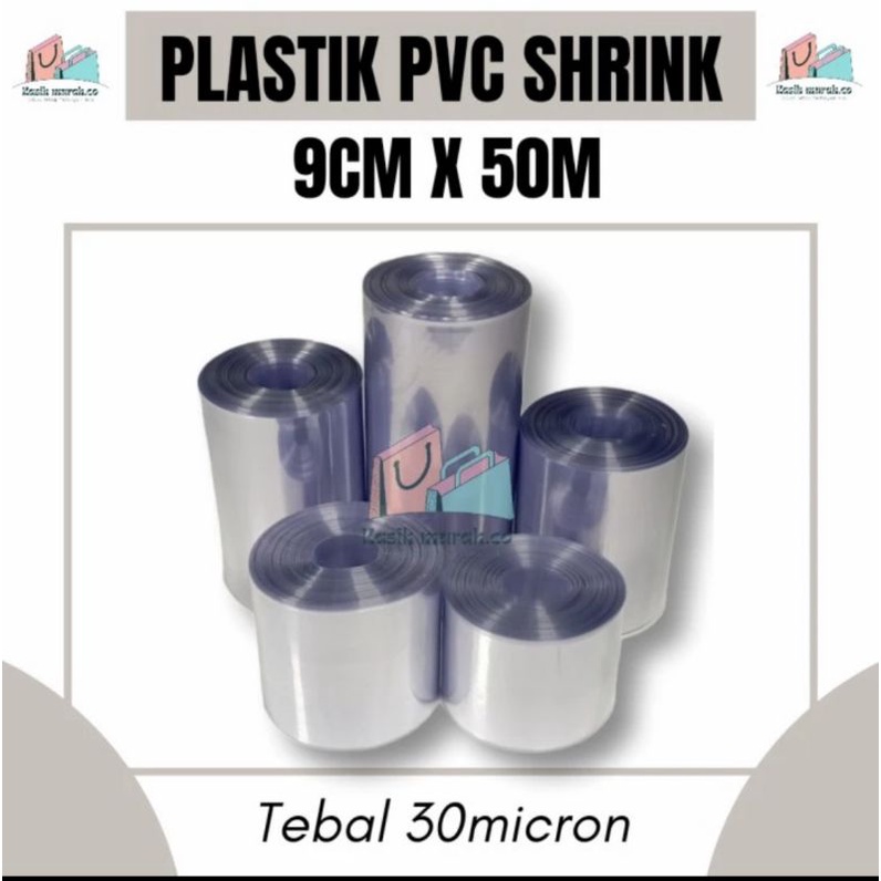 

PVC Shrink Plastik Shrink Film Plastik Segel Kemasan Ukuran 9cm x 50meter
