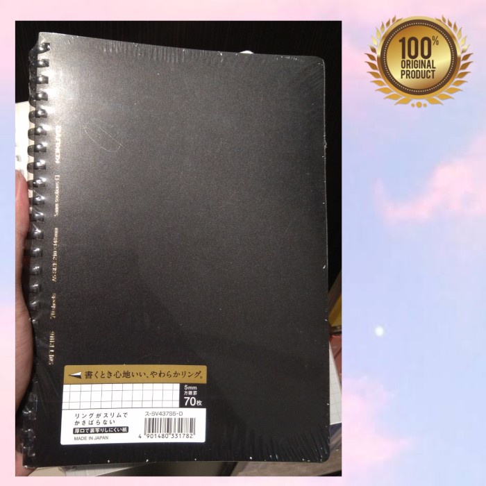 

Kokuyo Notebook Grid Soft Ring Ukuran A5 - Isi 70 Shett 5 Mm