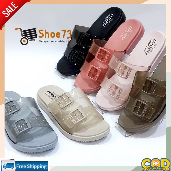 Samdal Karwt Tebal Ssndal Wedgess Srendel Jepit Sndal Karet Premium Sandal Wanita Murah Sendel Slop 