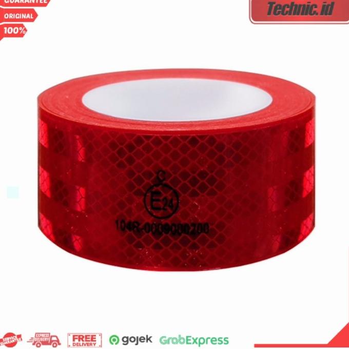 

Krisbow Isolasi Reflektif 50 Mtr Merah Lakban Reflektor Original