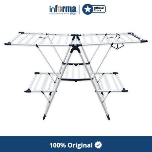 Informa - Jemuran Pakaian Lipat - Biru
