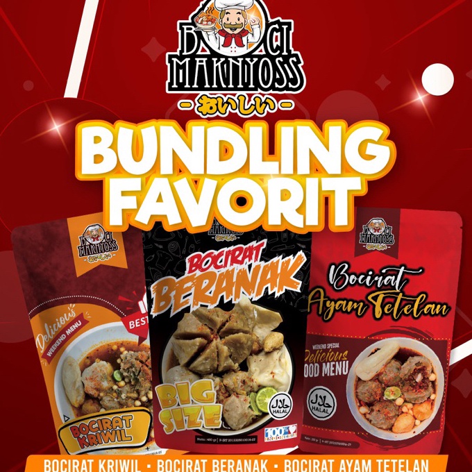 

Terbaru 12.12 Bundling Favorit( Bocirat Kriwil , Bocirat Beranak , Bocirat Ayam Tetelan ) !