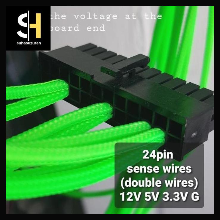 Custom sleeve Modular PSU Cable suhasuzuran