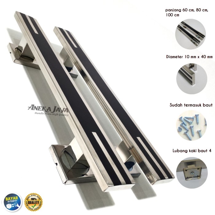 Handle Pintu Rumah Panjang 60 Cm 80 Cm 100 Cm Tarikan Pegangan Pintu Maryanticollection