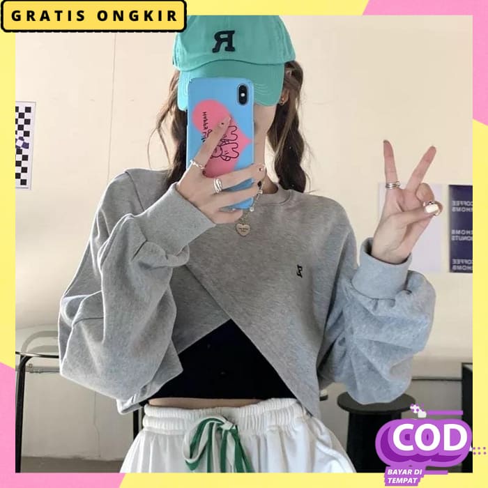 Sweater Wanita Korea Style Sweater Wanits Hudie Cewe Hudi Jumbo Jeket Kekinian Sweeter Baju Oversize