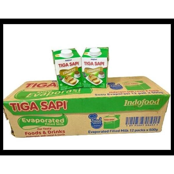 

Tiga Sapi Susu Evaporasi 500gr x 12pcs DUS / KARTON