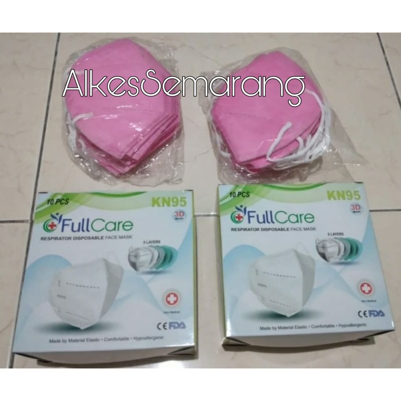 FullCare Masker KN95 Biru Ungu Pink isi 10pcs Anti Virus Filter 95% isi 10pcs