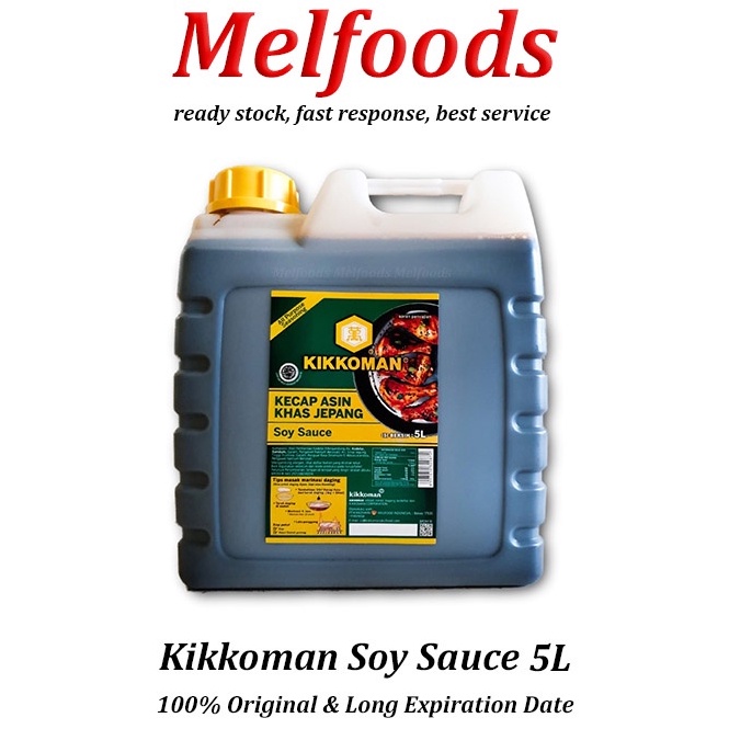 

Best Seller.. Kikkoman All Purpose Soy Sauce HALAL 5L – Kecap Asin Khas Jepang LV8