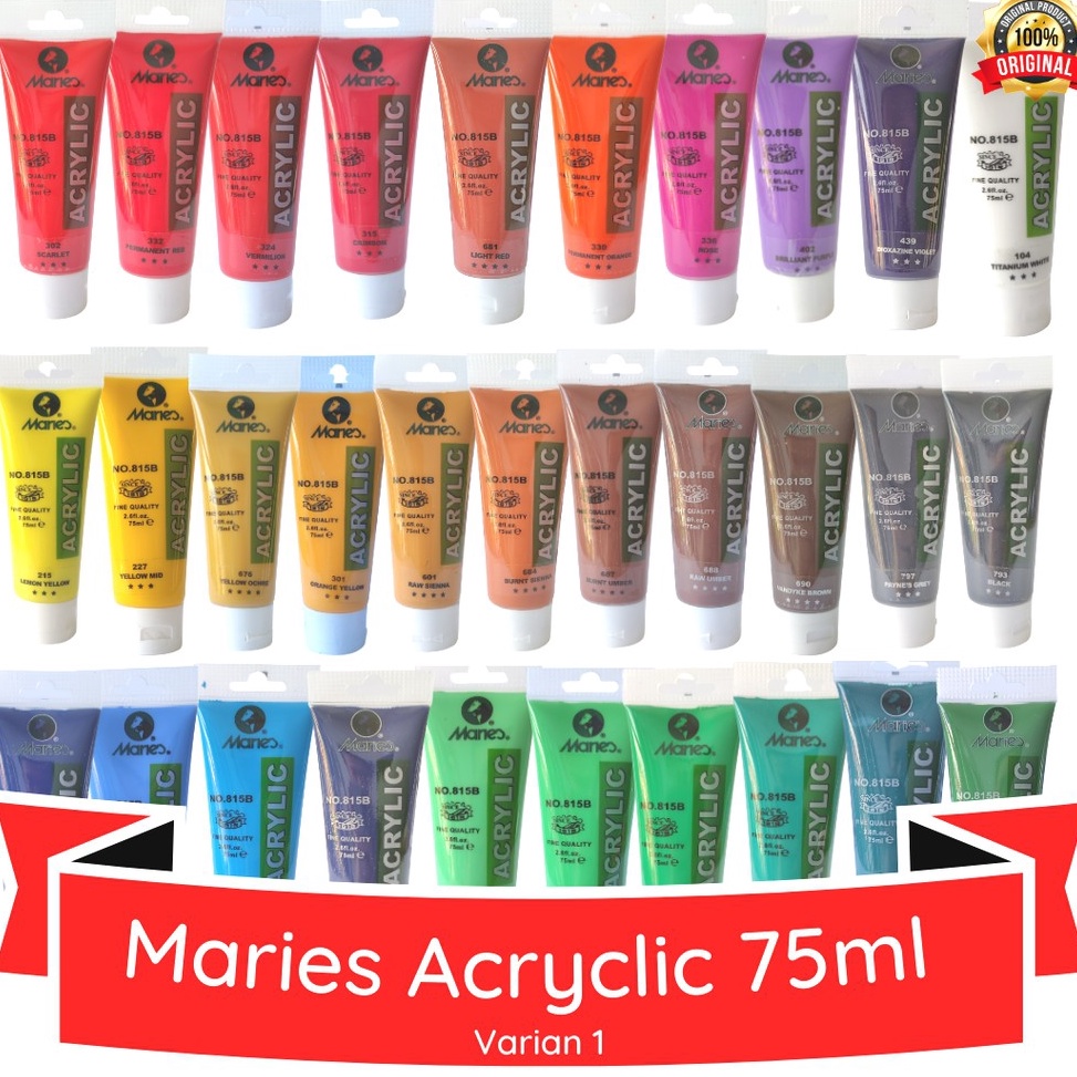 

➶Jual✪➼ 7W8BI Maries Acrylic Colour 75ml / Cat Acrylic Maries 75 ml (kelompok warna 1) A81 ➵Laris