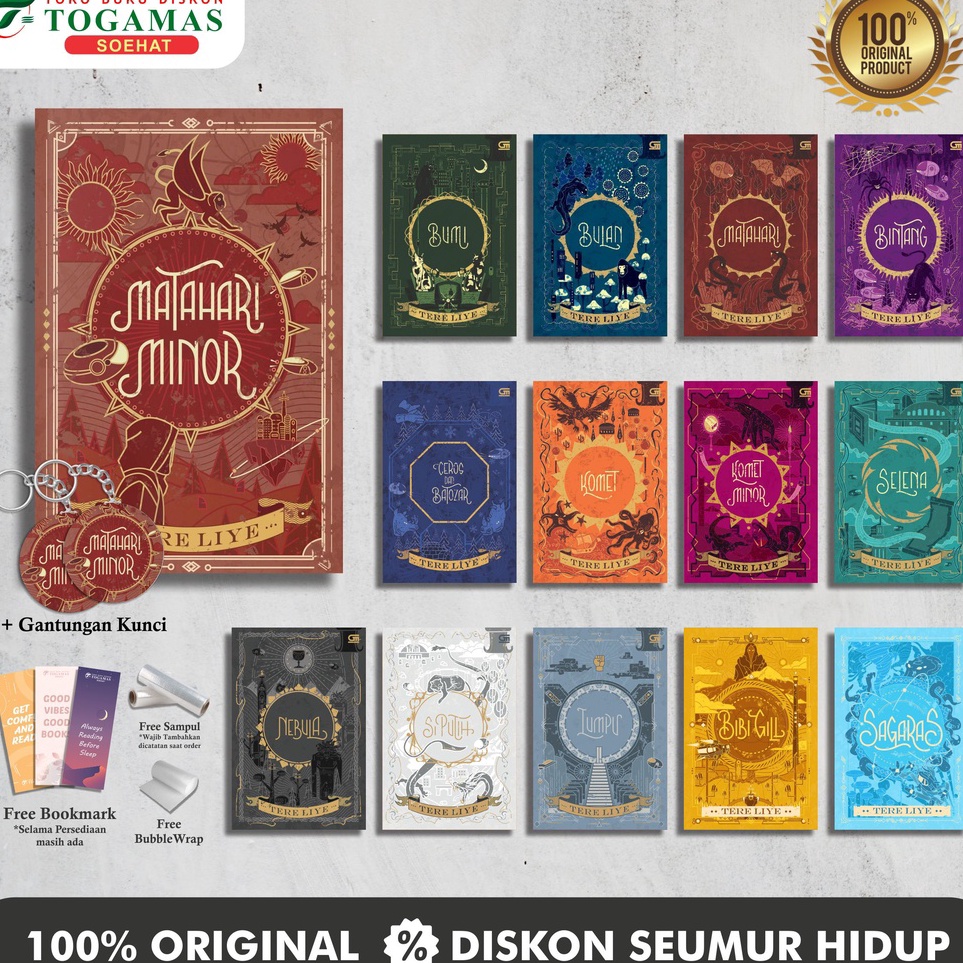 ★Stock Banyak✿➯ PS8jk Ready Stock Novel Best Seller Karya Tere Liye : Bumi, Bulan, Matahari Minor, K