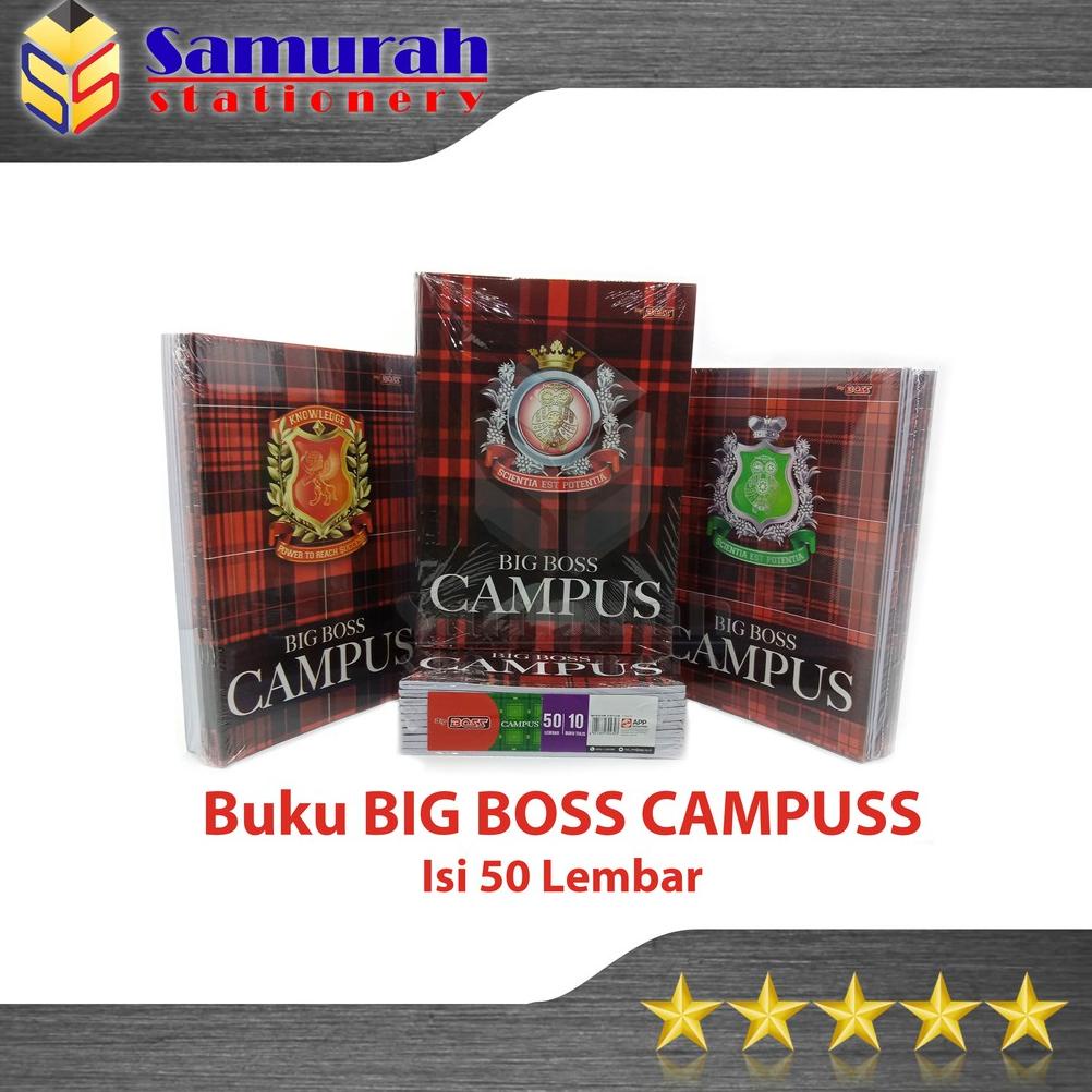 

8.8 Buku Tulis Sidu Big Boss Campus Isi 50 Lembar / Bigboss Campuss 50 Lbr / Buku Ukuran Boxy B5 50 Grosir !!