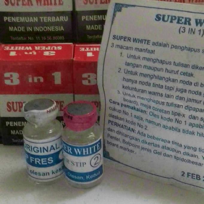 

hanya disini] Super White penghapus tinta dan stempel tanpa bekas pada kertas