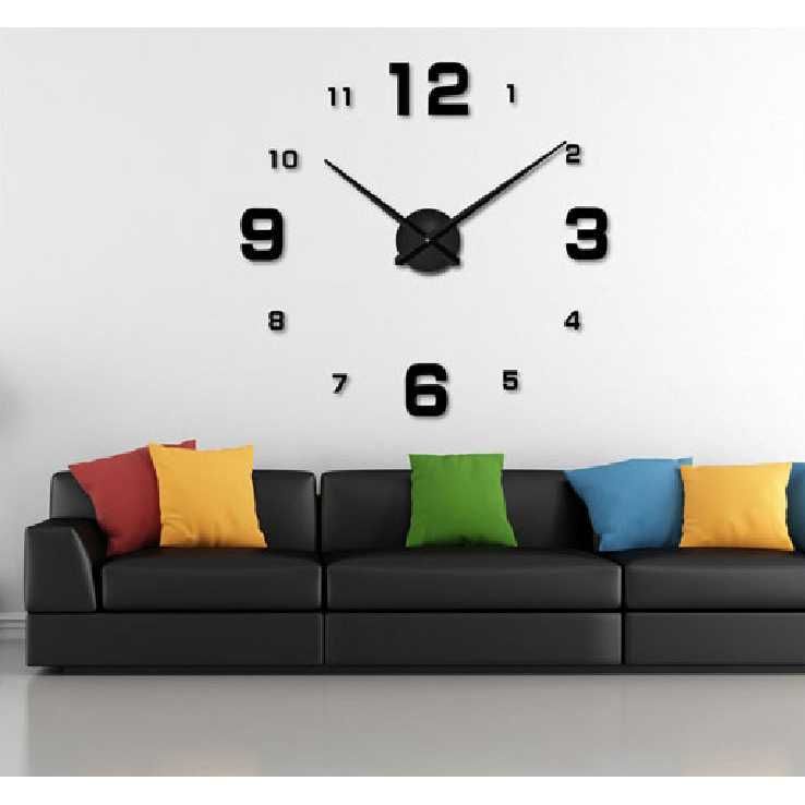 MRYA Jam Dinding Besar DIY Giant Wall Clock Quartz 120 cm - MR-102