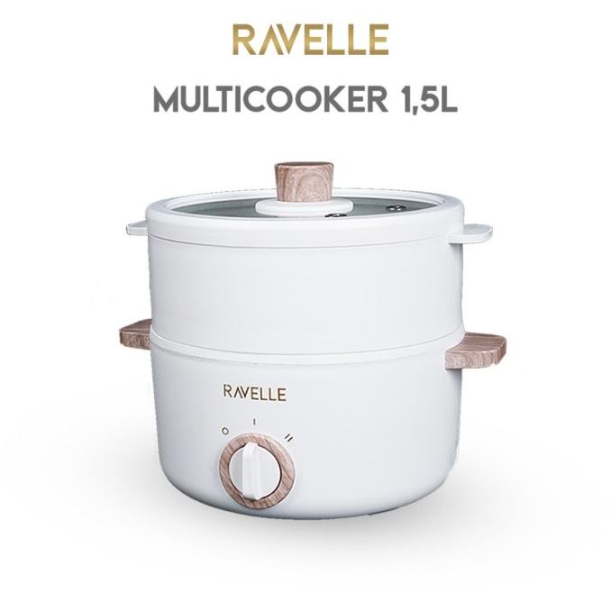 Ravelle Panci Listrik Multicooker - Panci Portable Multifungsi 1.5L